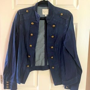 Torrid Military Blue Jean Jacket Size 1